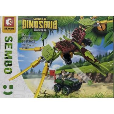 Imagem de Bloco de Montar da Sembo de Dinossauro com 150 Peças, Brinquedo de Mon