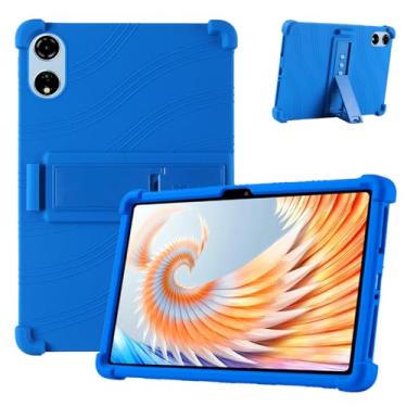 Imagem de Capa para tablet Blackview MEGA 3 de 12,1 polegadas – Capa protetora de silicone à prova de choque com suporte, design de estilo comercial resistente a quedas com recortes precisos, proteção total do
