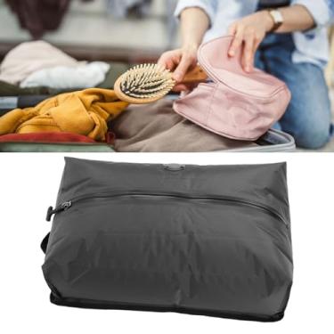 Imagem de Tnfeeon Saco de Compressão a Vácuo 16L Reutilizável, Economia Espaço Viagem para Mochila Mala, Armazenamento Prensa Manual à Prova TPU Embalagem Roupas (Cinza)