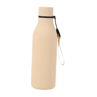 Imagem de YWJLQH Caneca Térmica Metálica de 550ml - Fácil de Usar, Prática e Isolada, em aço Inoxidável, Ideal para Viagens, Amarelo
