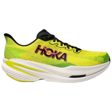 Imagem de HOKA Tênis masculino Mach X 3, Neon Hoka Citrus/Neon Lime, 44