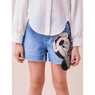 Imagem de Shorts Jeans Minnie Laço 3d Animê-Feminino