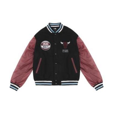 Imagem de JAQUETA NEW ERA VARSITY CHICAGO BULLS NBA PRETO-Unissex