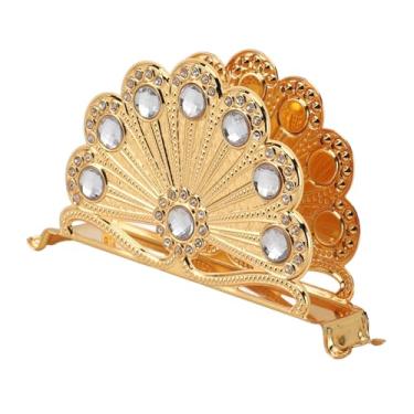Imagem de Aramox Porta-guardanapos de Metal Dourado, Liga de Zinco Com Brilhantes e Acabamento Dourado Antigo para Mesa de Jantar de Cozinha, Festa, Restaurante, Bar, café, Hotel (Estilo 3)