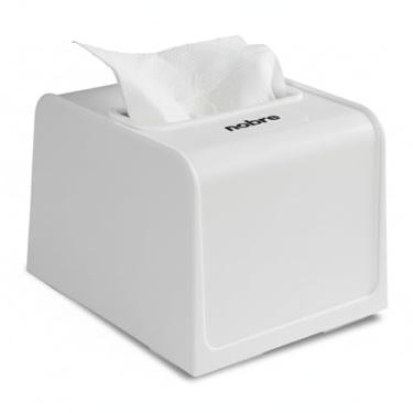 Imagem de Dispenser para Guardanapo Interfolhado Branco em Plástico Resistente para Mesa e Balcão