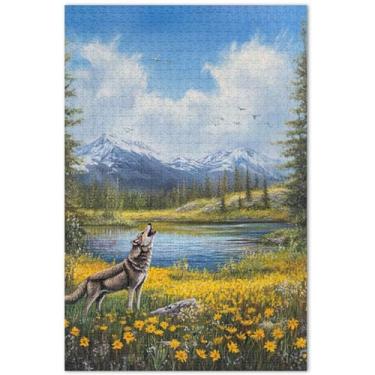 Imagem de Unicórnios roxos, cenário fantástico, quebra-cabeças para adultos, 500 peças, presentes de elefante branco, arte engraçada, decoração de arte animal, 51 x 35 cm