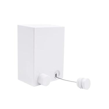 Imagem de Varal De Arame Retrátil De Aço Para Secar Lavanderia Suporta Até 20kg(branca)