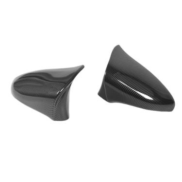 Imagem de aqxreight 2 PCS Espelho Retrovisor Padrão de Fibra de Carbono Asa da Porta Substituição da Capa do Espelho Retrovisor para IS200 250 300 350 2014-2020 Adicionando um Carro Elegante CapDoor Wing Mirror