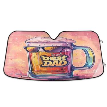 Imagem de Caneca de cerveja legal para carro, para-sol, para-brisa, proteção UV, caminhão, para-sol para para-brisas pequeno
