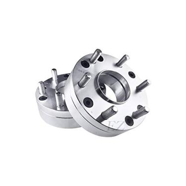 Imagem de EZAccessory Adaptador de 2 rodas 5 x 5,5 a 6 x 135 serve para Dodge Ram 1500 Hub com borda a cubo centralizado ajuste 6 Lug F150 rodas