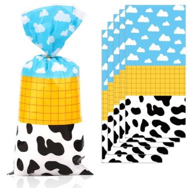 Imagem de 100 Sacos de Celofane para Lembranças com Fecho Torção, Tema Desenho Animado Ideais para Festas de Aniversário Infantil