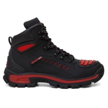 Imagem de Bota Motoqueira Masculina Couro Premium Refletivos Bico PVC Passador de Marcha-Masculino