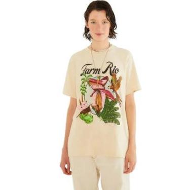 Imagem de Tshirt Média Farm Rio Mangará Bege-Feminino