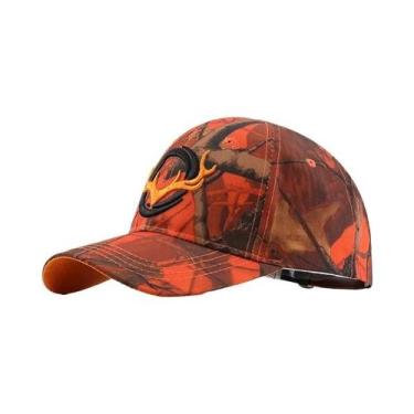 Imagem de Boné Trucker Unissex Camuflado Para Pesca E Caça, Ajustável, Bordado C