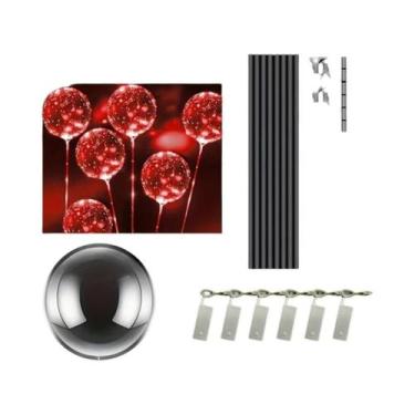 Imagem de Balões LED Transparentes Luminosos Pacote Com 6 Para Casamentos Aniver