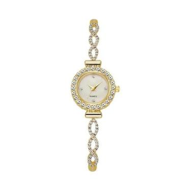 Imagem de Relógio de quartzo de strass feminino, relógios femininos, relógio, mo