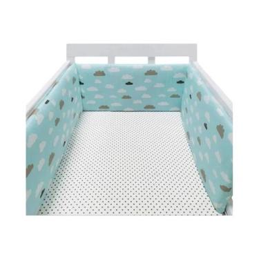 Imagem de Protetor De Berço De Algodão Para Bebês, Barreira De Cama Para Recém-N