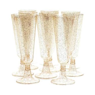 Imagem de Taças De Champanhe Descartáveis De Plástico Transparente 150ml 10 20 3