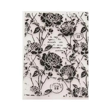 Imagem de Pastas De Embossing Plásticas Com Floco De Neve, Veado E Folhas Para S