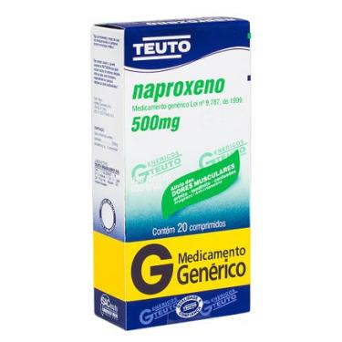 Imagem de Naproxeno 500mg 20 comprimidos Genérico Teuto TEUTO