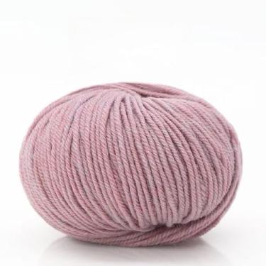 Imagem de Bolas de fio de lã premium para tricô e crochê à mão - fio de artesanato macio para suéteres, chinelos, chapéus e projetos (rosa)