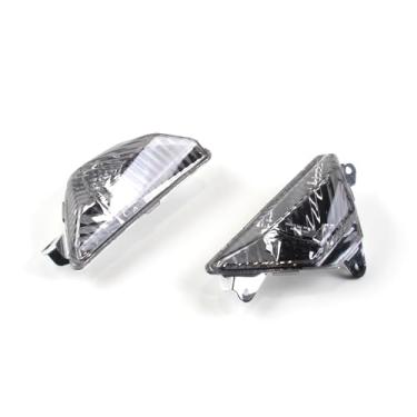 Imagem de Capa de luz de lente de seta indicadora frontal Arashi para Kawasaki Ninja ZX6R ZX636 2013-2014, peças de acessórios de reposição de motocicleta Lente fumê