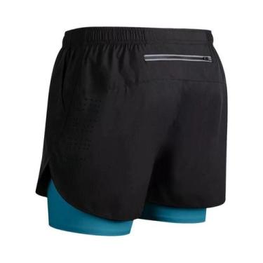 Imagem de Shorts Masculinos 2 Em 1 De Secagem Rápida Para Academia, Fitness E Co