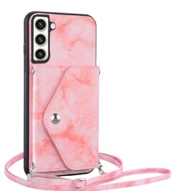 Imagem de Asuwish Capa de telefone para Samsung Galaxy S23 Plus S23+ 5G capa carteira com protetor de tela de vidro temperado e alça transversal cordão mármore célula de crédito S23plus 23S + S 23 23+ SM-S916U