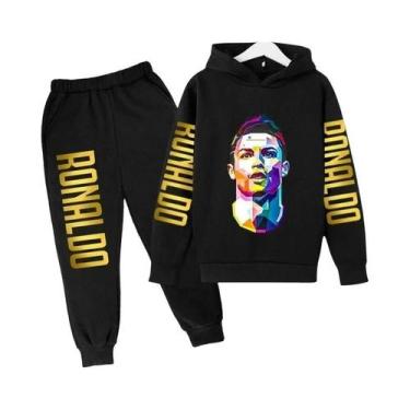 Imagem de Conjunto De Agasalho Infantil Com Estampa Do Ronaldo, Moletom E Calças