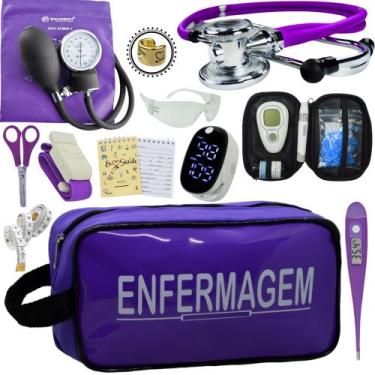 Imagem de Kit Enfermagem Aparelho Pressão Esteto Frete Grátis Promocao - Love Sa