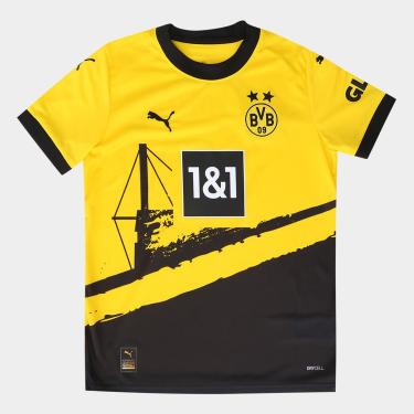 Imagem de Camisa Borussia Dortmund Juvenil Home 23/24 s/nº Torcedor Puma-Unissex