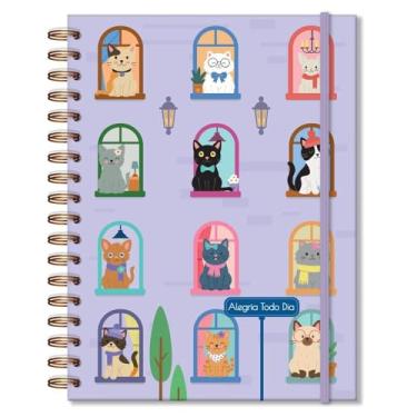 Imagem de Fina Ideia - Caderno colegial folhas removíveis Gato na janela