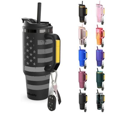 Imagem de Frost Buddy Thicc Buddy - Copo isolado a vácuo de aço inoxidável de 1,134 g com tampa e canudo para água - Caneca de viagem compatível com porta-copos - Presentes para mulheres e homens Ele Ela