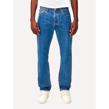 Imagem de Calça Jeans Levis Masculina 501 Original Azul Médio-Masculino