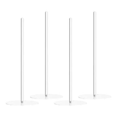 Imagem de rockible Organizador de Fitas Washi Transparente em Acrílico com 4 Peças para Rolos de Fitas e Adesivos, Multiuso para Guirlandas, Costura e Artesanato, 38cm