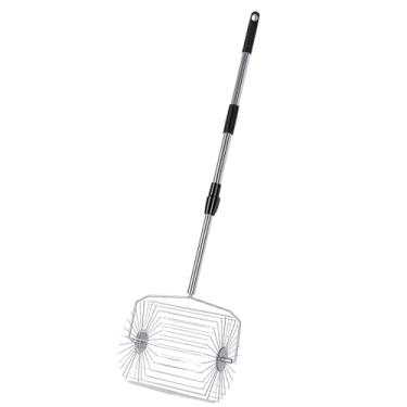 Imagem de Fockety Selecionador de Bolas de Tênis, Coletor de Bolas Retrátil de Grande Capacidade, Recuperador de de Tênis Com Alça Antiderrapante e Rolo de Aço Inoxidável (S)