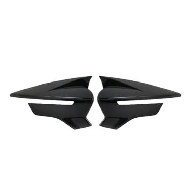 Imagem de Retrovisor Lateral Espelho Capa Caso Asa Espelho Traseiro Caso Compatível Com Seat Leon Mk3 5f/Ibiza Mk5 2013-2020(Black)