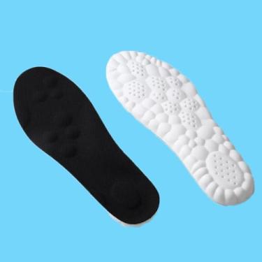 Imagem de Palmilhas 4D Cloud para homens e mulheres, espuma viscoelástica antifadiga, absorção de choque, alívio da dor nos pés, inserções de sapato com suporte de arco