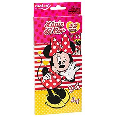 Imagem de Molin Lápis de Cor Minnie - Caixa com 12 Cores