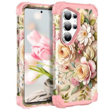 Imagem de TEECOVER Capa para Samsung Galaxy S26 Ultra, resistente à prova de choque, proteção total de plástico rígido + capa protetora de borracha de silicone macio para Galaxy S26 Ultra de 6,9 polegadas