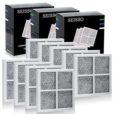 Imagem de SEISSO Filtro de ar para geladeira LG LT120F de substituição compatível com LG com Kenmore Elite 9918, 795 e LG ADQ73214402, ADQ73214403, ADQ73214404, LMXS30776S, pacote com 9 filtros de ar fresco para refrigerador