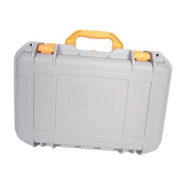 Imagem de Ioensy Estojo rígido para transporte, caixa organizadora para ferramentas com acolchoamento de espuma, ideal para equipamentos de teste de instrumentos de, Cinza Claro
