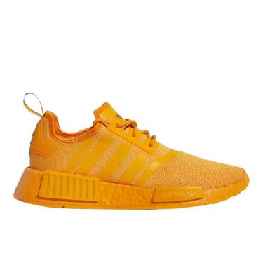Imagem de adidas Tênis feminino casual NMD R1 com cadarço - laranja - tamanho 34