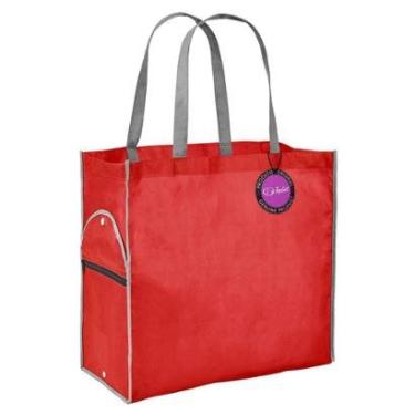 Imagem de Sacola Ecobag em TNT Premium Dobrável 40x45cm Davos TopGet-Unissex