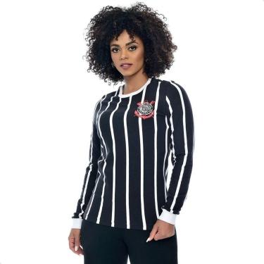 Imagem de Camisa Corinthians Feminina Democracia Manga Longa Coimbra-Masculino