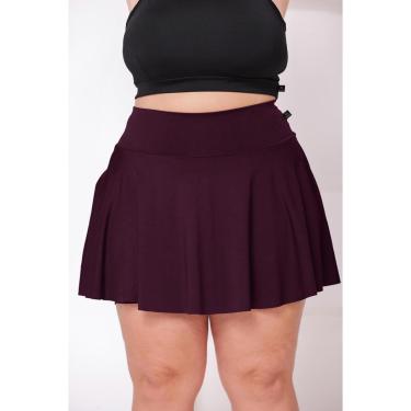 Imagem de Short Saia Babado WOLFOX Plus Size Feminino Suplex Fitness-Feminino