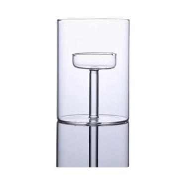 Imagem de Suporte Para Velas Tealight Em Vidro, Cilindro Moderno, Centro De Mesa