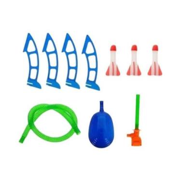 Imagem de Lançador De Foguetes De Ar Para Crianças Com Bomba De Pé, Conjunto De 