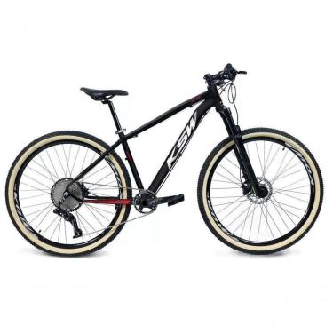Imagem de Bicicleta Aro 29 Ksw Xlt 12v Garfo Com Trava 11-50 Preto-vermelho-branco 17