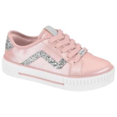 Imagem de Tênis Casual Molekinha 2565.109 Rosa/Prata-Feminino